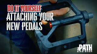 New Bike Assembly — How to Attach Pedals [upl. by Namialus]