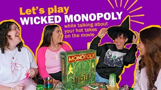 Unboxing and playing the WICKED Monopoly while commenting on your opinions about the upcoming movie [upl. by Howlan]