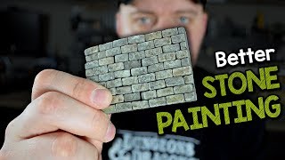 Better Stone Painting  Advanced Technique for Stone Bricks amp Tile Terrain [upl. by Body77]