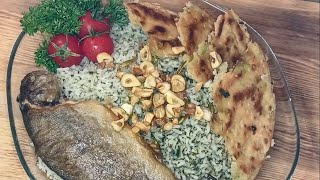 Sabzi polo ba mahi Vegetable pilaf with fish  Delicious Recipes [upl. by Boswell]