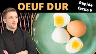 Comment FAIRE UN OEUF DUR  Temps de cuisson amp Astuces [upl. by Hailahk]