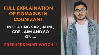 cognizant internship domains for freshers 2022  A complete video for domains in cognizant [upl. by Calondra]