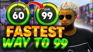 INSTANT 99 OVERALL GLITCH NBA 2K25 100K XP AN HOUR METHOD TO GO FROM 60TO 99 IN 1 DAY AFTER PATCH1 [upl. by Lashar]