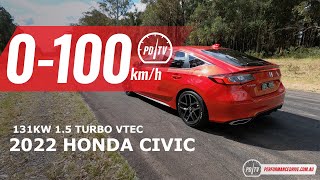 2022 Honda Civic 15T 0100kmh amp engine sound [upl. by Surad172]