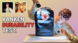 FJÄLLRÄVEN KANKEN Durability Test  Max Weight Test Fire Water Scratch amp Full Tear Down [upl. by Clorinda]