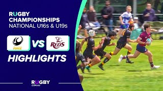 U16s Western Force v Reds Highlights  National Rugby Championship Round 4 [upl. by Dever]