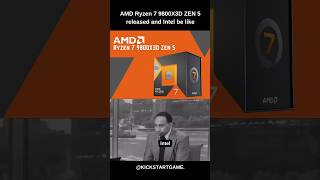 AMD Ryzen 7 9800X3D Zen 5 announced and Intel be like [upl. by Haswell834]