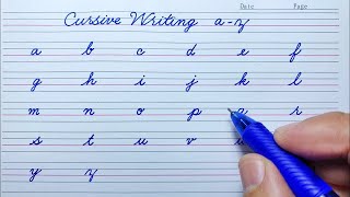 How to write English small letters  Cursive writing a to z  Cursive handwriting practice  abcd [upl. by Rad994]