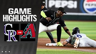 Rockies vs Dbacks Game Highlights 81224  MLB Highlights [upl. by Ydnar]