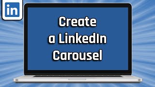 How To Create a Linkedin Carousel easy [upl. by Neleb]