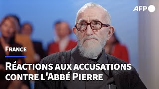 Accusations contre lAbbé Pierre des pèlerins de Lourdes entre colère et incompréhension  AFP [upl. by Annaet372]