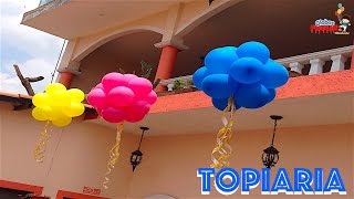 Como hacer una topiaria de globos de la manera correcta  39 [upl. by Linskey]