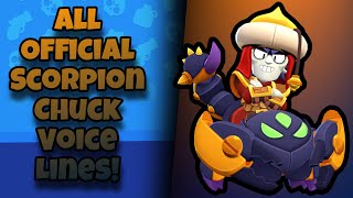 Scorpion Chuck Voice Lines  Brawl Stars [upl. by Ecahc]