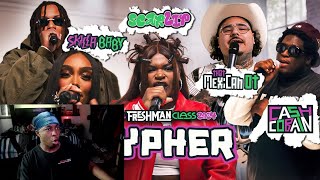 2024 XXL Freshman Cypher With Mexican OT Skilla Baby ScarLip Cash Cobain and Lay Bankz REACTION [upl. by Ogg334]