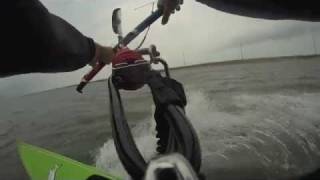 Kitesurfing with the HQ Matrixx 15 m in 10 knots [upl. by Ahcsrop]