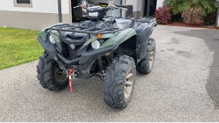 Yamaha Grizzly 700 Xtr intro and broke axle [upl. by Chickie344]