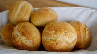 Brötchen backen 😋 ohne kneten  schnell amp einfach  Sonntagsbrötchen [upl. by Annawoj563]