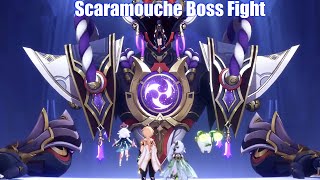 Genshin Impact  Scaramouche Boss Fight God Scaramouche vs Aether [upl. by Eilhsa490]