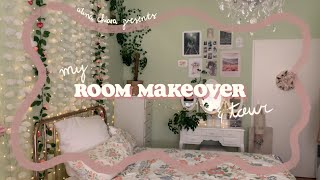 aesthetic green room makeover  tour 🌿💕 [upl. by Sheela50]