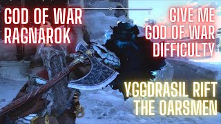 How to Beat the Yggdrasil Rift GMGOW Difficulty No Damage The Oarsmen Midgard God of War Ragnarok [upl. by Tamra]