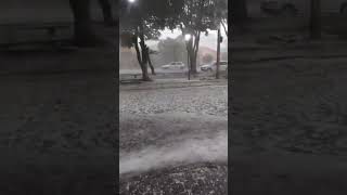 TEMPORAL  Chuva de granizo assustou moradores em Lidianópolis⛈️ granizo chuva tragedia vento [upl. by Ocana]