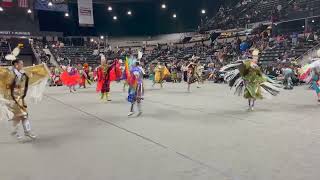 Jr Womens Fancy Group 2 Song 2  Red Deer powwow 2023 Saturday Night Live [upl. by Hairas]