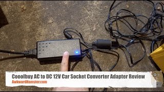 Cooolbuy AC to DC 12V Car Socket Converter Adapter Review [upl. by Sherborn]