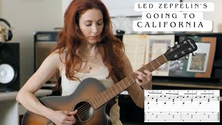 Led Zeppelins quotGoing to Californiaquot  Full Guitar Lesson with TranscriptionTab [upl. by Nirrok]