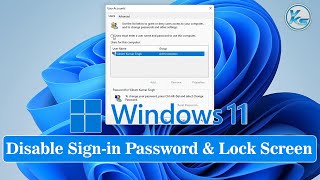 ✅ How To Disable Windows 11 Signin Password And Lock Screen [upl. by Eseila]