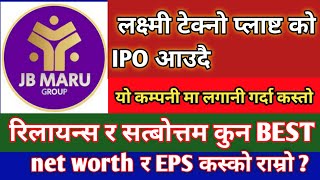 Laxmi Techno Plast IPO  J B Maru Group IPO  Reliance Mills IPO  Sarbottam Cement IPO  IPO update [upl. by Lyret]