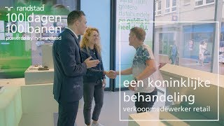 Verkoopmedewerker in de retail voor een dag  Randstad  Dag 79 [upl. by Saoj]