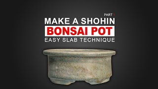 how to make a bonsai pot  slab technique 1  come fare un vaso bonsai  tecnica a lastre 1 [upl. by Norrek694]