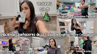 VLOGMAS 15🎄Soy la Unica con el Quehacer😫  Regalos para la reunión Familiar 🛍️Enamorada de mi 😁 [upl. by Erdnoed]