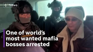 Italian mafia boss arrested in Sicily after 30 years on the run [upl. by Aihsetal]