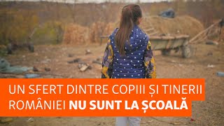 Abandonul școlar Un sfert dintre copiii și tinerii României nu sunt la școală [upl. by Gewirtz]