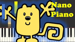 Wow Wow Wubbzy Theme Song On Piano EASY [upl. by Anoniw841]