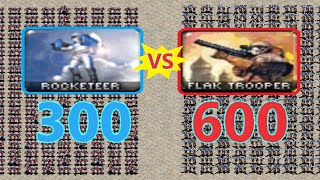 Rocketeers vs Flak Troopers  Same Cost  Red Alert 2 [upl. by Farand]