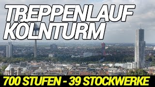 Let´s Run40 Kölnturm Treppenlauf  700 Stufen  39 Stockwerke [upl. by Moia]