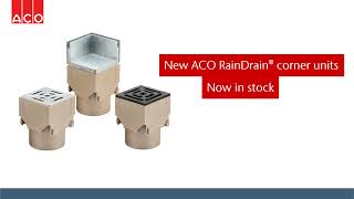 New corner units for ACO RainDrain channels now available [upl. by Doe231]