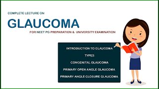 Glaucoma Complete Lecture  NEET PG [upl. by Bellina]