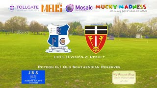 Roydon 01 Old Southendian Reserves [upl. by Lilyan236]