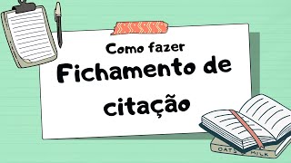 Como fazer fichamento de citação  normas ABNT atualizadas [upl. by Nivad]