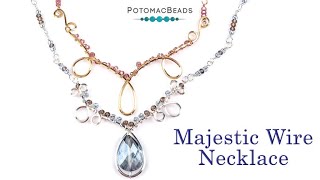 Majestic Twisted Wire Necklace  DIY Jewelry Making Tutorial by PotomacBeads [upl. by Arawaj]