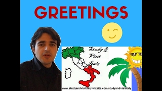 italian language lessons for beginners  Lesson 1  greetings in italian [upl. by Ettener762]