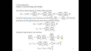 3 2 Isochoric Heat Capacity vs Isobaric Heat Capacity [upl. by Belvia]