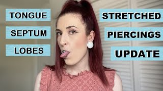 Stretched Piercings Update  TheTarative [upl. by Enelad]