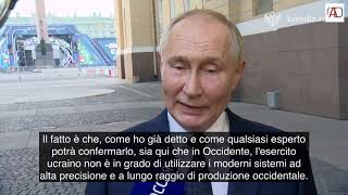 Missili NATO a lungo raggio La dichiarazione di Vladimir Putin ITA [upl. by Eicnahc]