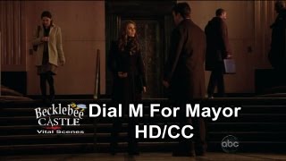 Castle 4x12 quotDial M For Mayorquot Beckett amp Castles Disagreement HDCC [upl. by Felicdad]