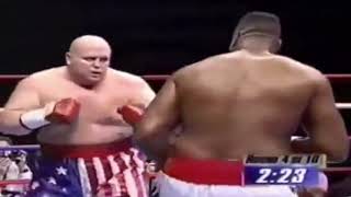 BUTTERBEAN vs Larry Holmes Highlights [upl. by Euqnomod]