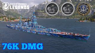 Francesco Caracciolo Full Secondary Build Rampage World Of Warships Legends [upl. by Eilyac]